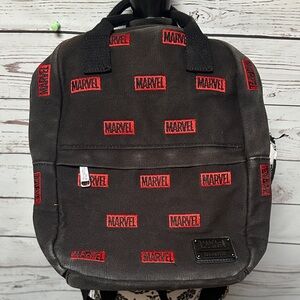 Marvel Black Backpack with Red Accents